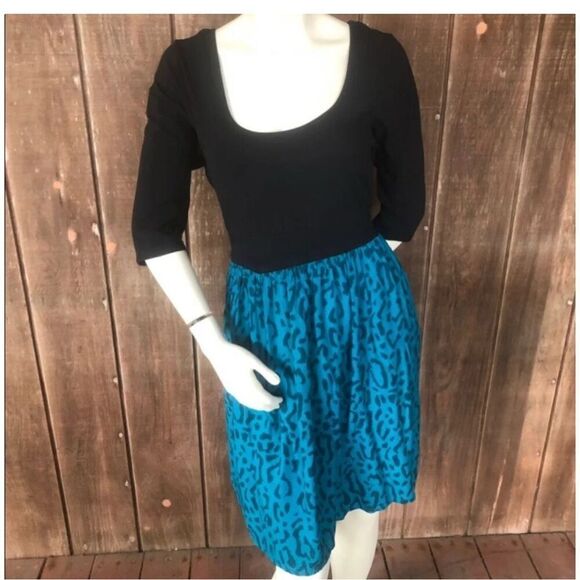 Vintage y2k pinup retro Torrid sz 2 rayon slub mini jersey skater Dress - Picture 5 of 5